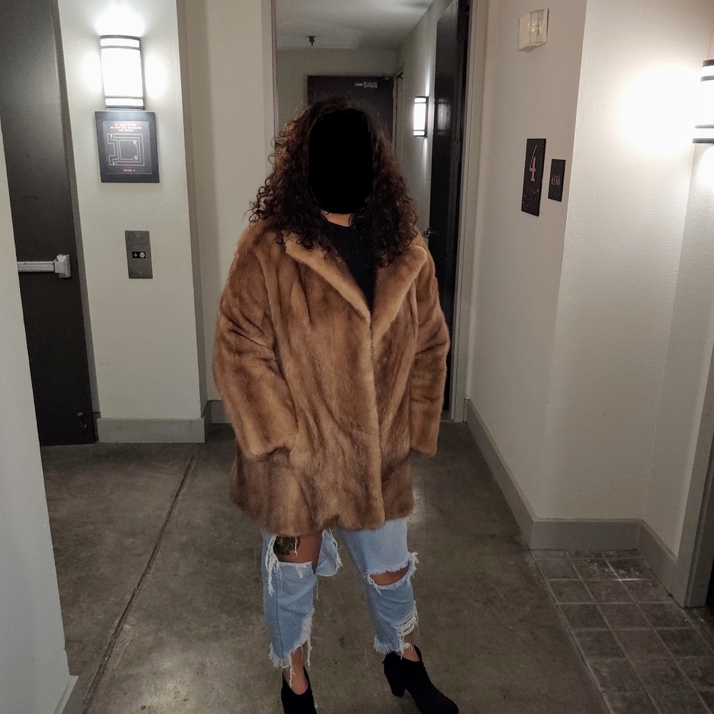 Light brown Mink coat
